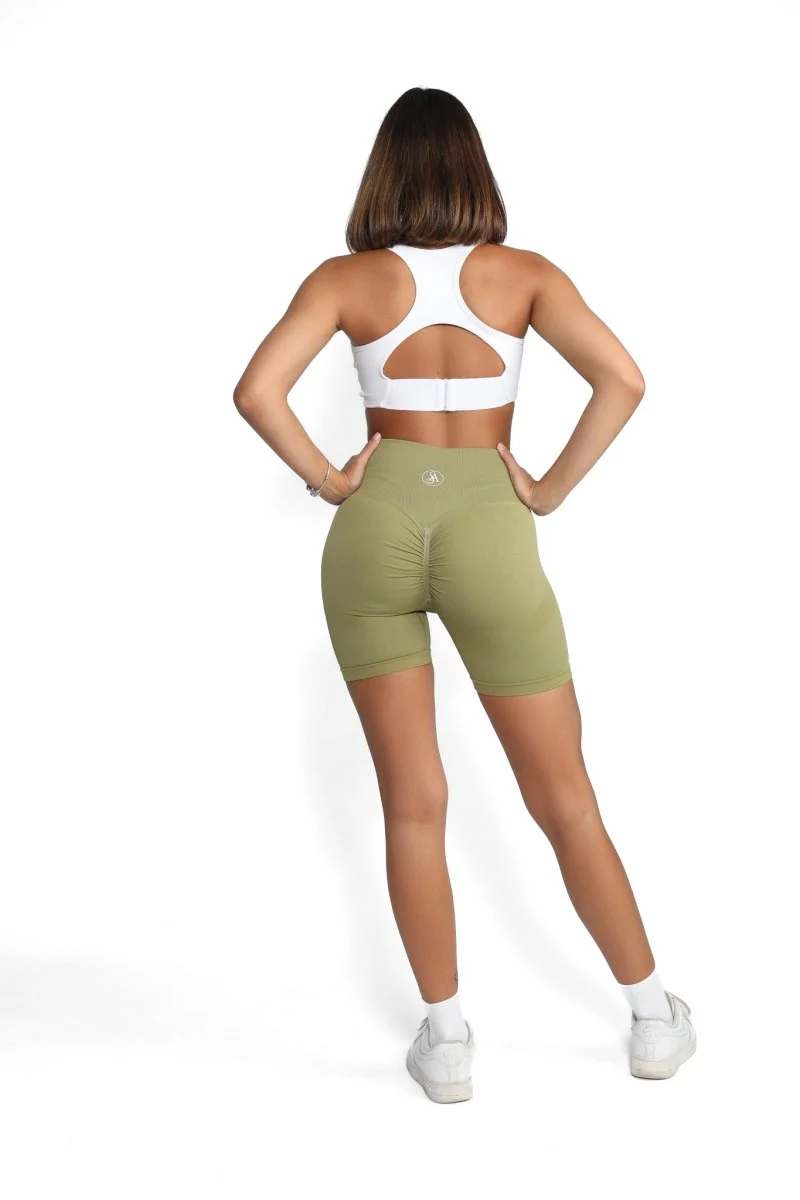 Pure Color Scrunch Shorts - Image 4
